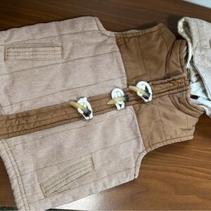 Kids Brown Hooded Vest